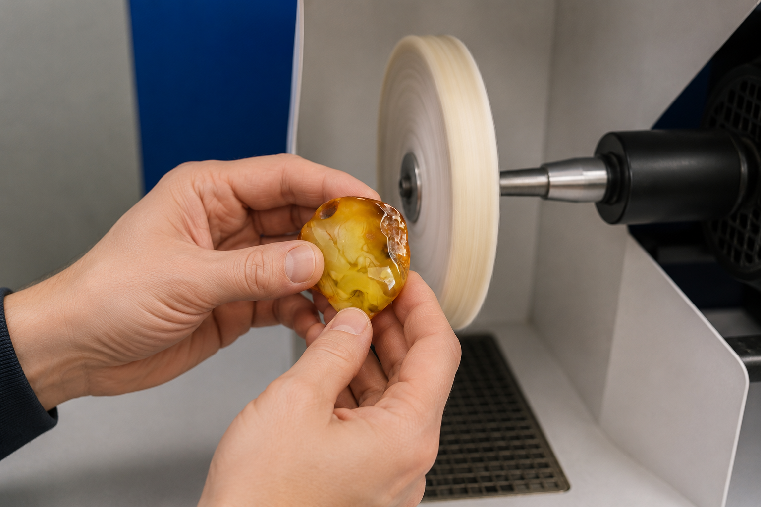 Shaping the amber